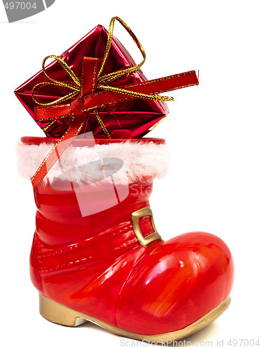 Image of red christmas boot
