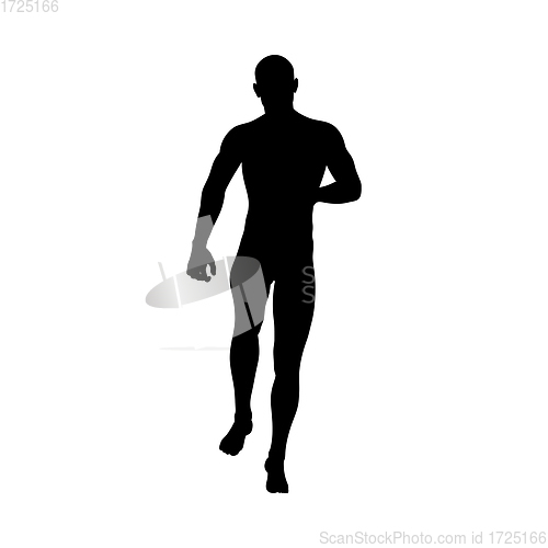 Image of Standing Pose Man Silhouette