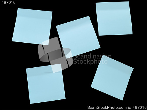 Image of blue note pads