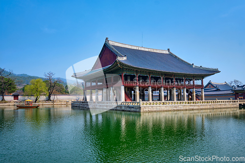 Image of Gyeonghoeru Pavillion Royal Banquet Hall in Gyeongbokgung Palace, Seoul