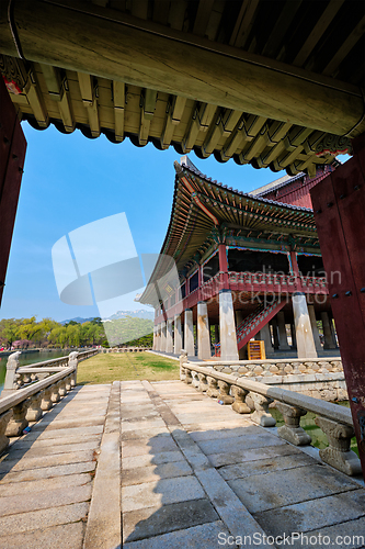 Image of Gyeonghoeru Pavillion Royal Banquet Hall in Gyeongbokgung Palace, Seoul