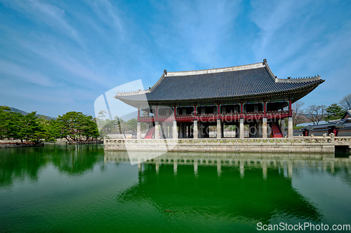 Image of Gyeonghoeru Pavillion Royal Banquet Hall in Gyeongbokgung Palace, Seoul