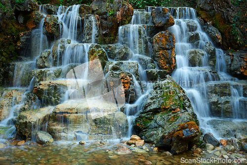 Image of Small waterfall cascade