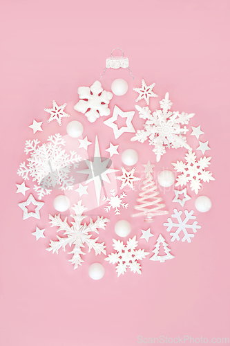 Image of Fantasy Christmas Tree Ornament Round Shape Decoration