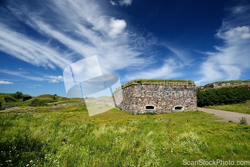 Image of sea fortresses Suomenlinna near Helsinki in summer