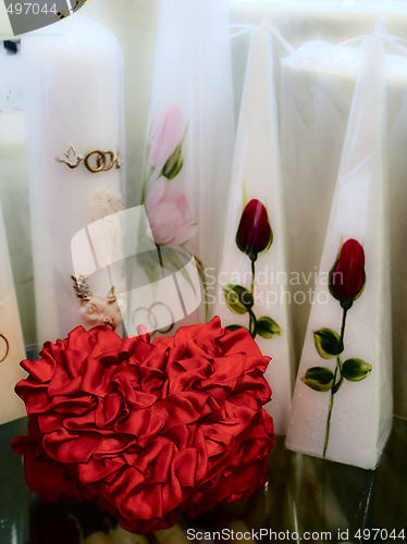 Image of heart and candles