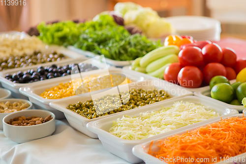 Image of mixed vegetables background