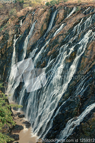 Image of Ruacana Falls in Northern Namibia, Africa wilderness