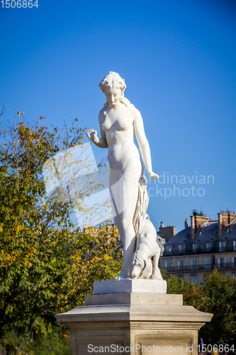 Image of The Nymph statue in Tuileries Garden, Paris