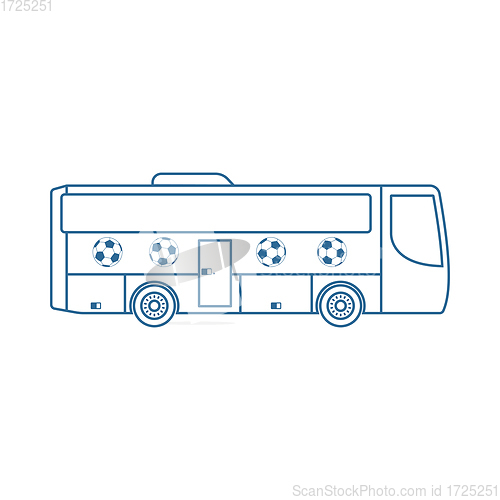 Image of Football Fan Bus Icon