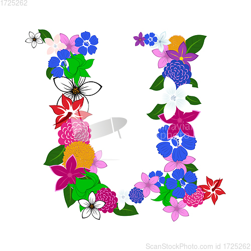 Image of Floral Alphabet Letter