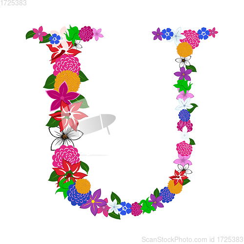 Image of Floral Alphabet Letter