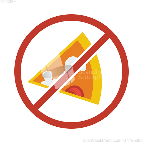 Image of Prohibited Pizza Icon