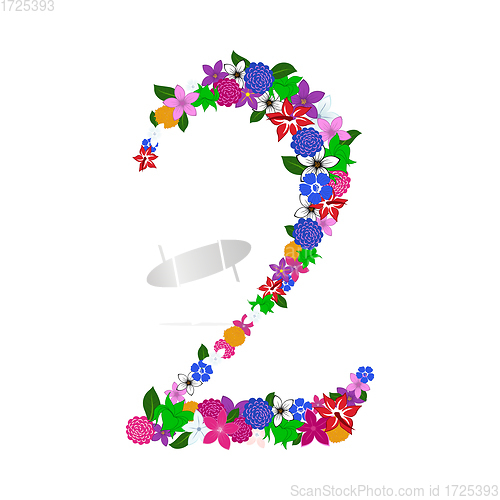 Image of floral numeral