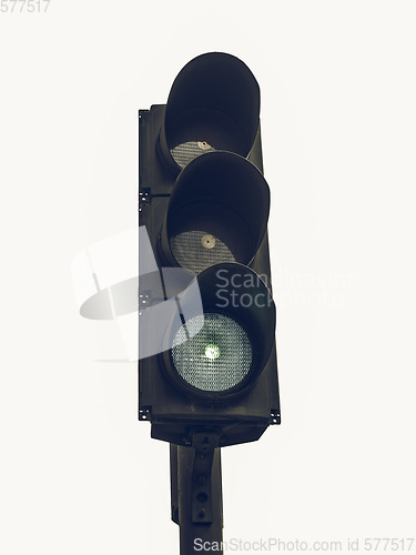 Image of Vintage looking Traffic light semaphore