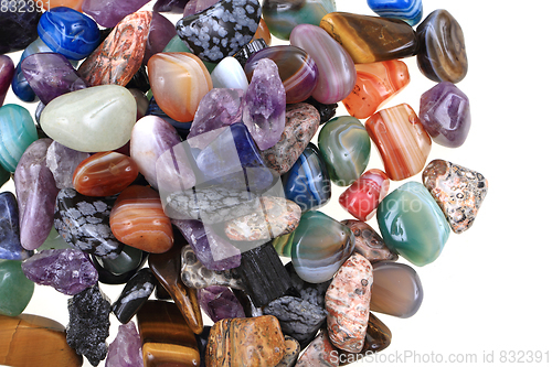 Image of color natural mineral gems