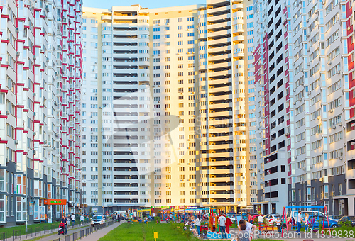 Image of Modern apartment building Kiev, Ukraine