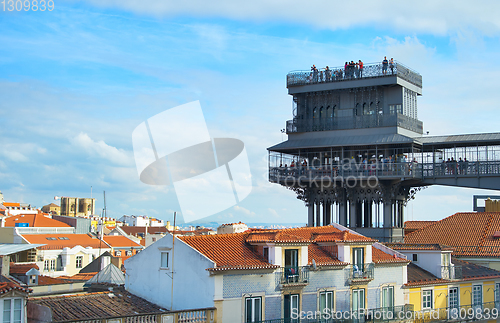 Image of People at Lisbon view point 