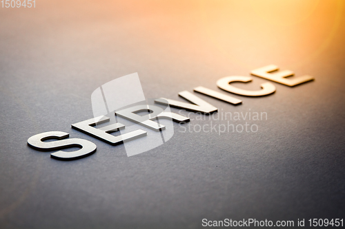 Image of Word service written with white solid letters