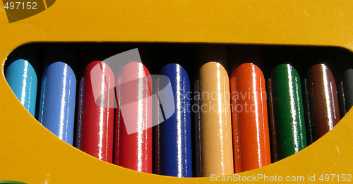 Image of colored pencils in a box