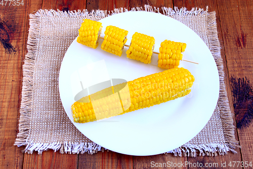 Image of dish with boiled corns