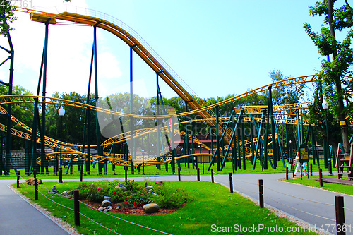 Image of attraction roller-coaster in Kharkiv