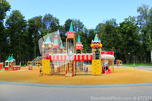 Image of childish fortress on the playground