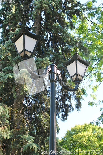 Image of Lanterns in city park