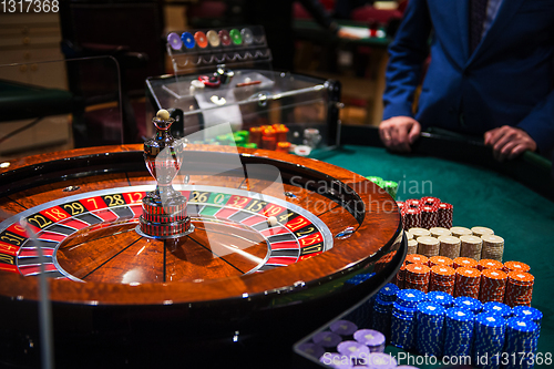 Image of Casino, gambling and entertainment concept