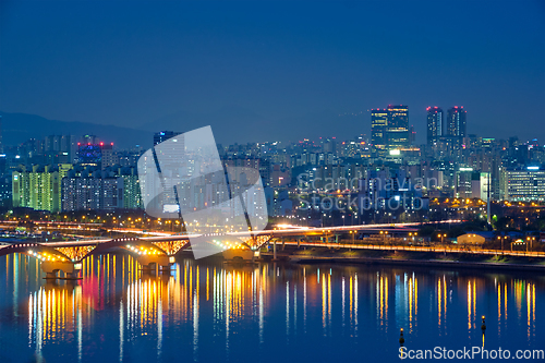 Image of Seoul night view, South Korea