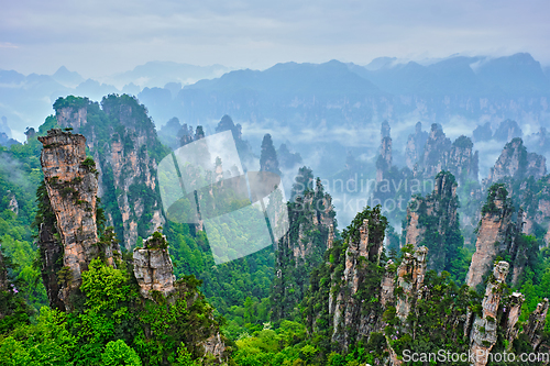 Image of Zhangjiajie mountains, China