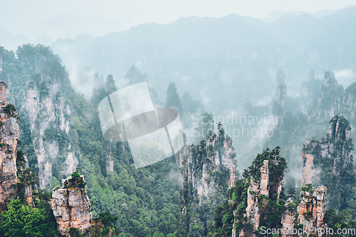 Image of Zhangjiajie mountains, China