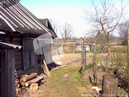 Image of old memories in Russian village