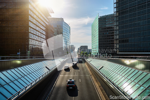 Image of Street traffic in Brussels