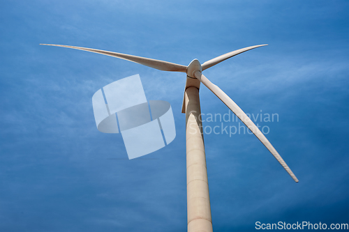 Image of Wind generator turbine in sky