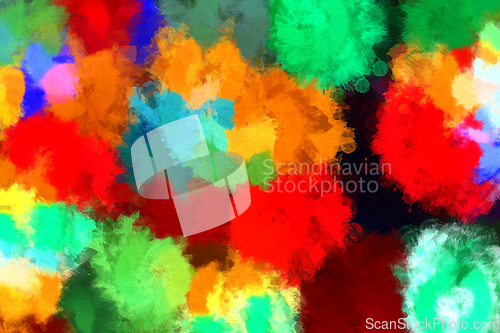 Image of Abstract background with bright colorful spots