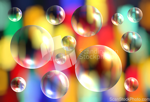 Image of Abstract bright colorful pattern background with transparent 3d 