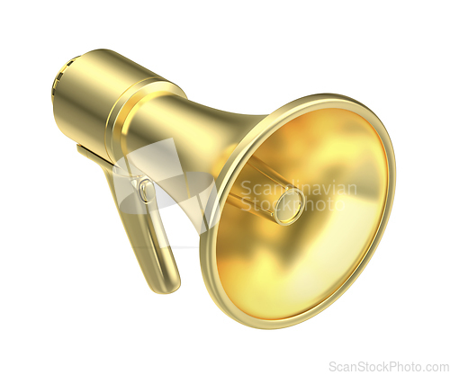 Image of Gold megaphone