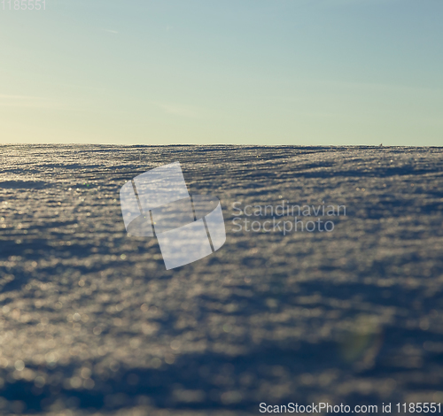 Image of uneven drifts of white snow