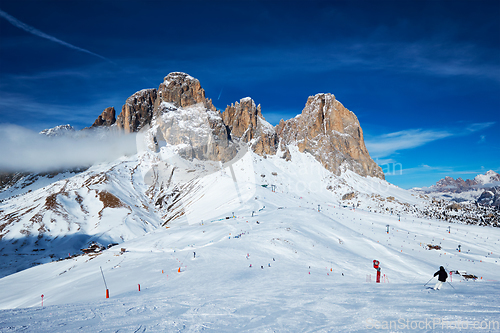 Image of Ski resort in Dolomites, Italy