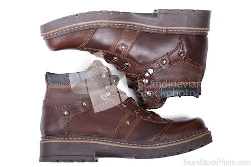 Image of Pair of winter shoes isolated