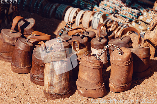 Image of traditional souvenirs from himba peoples, Africa