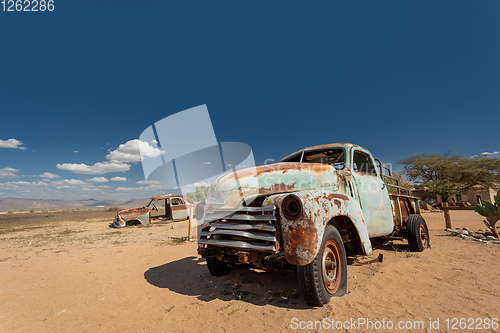 Image of Abandoned cars in Solitaire, Namibia Africa