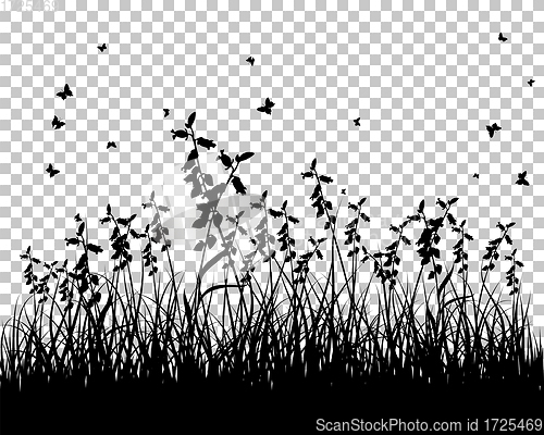 Image of meadow silhouettes