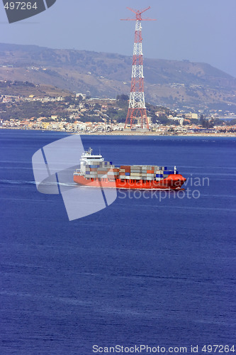 Image of Container cargo ship