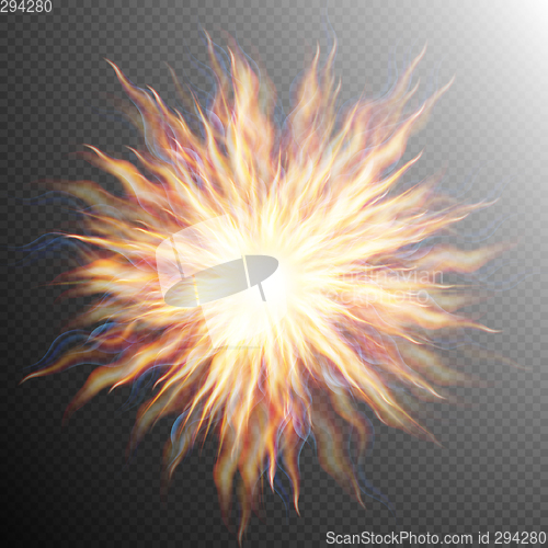 Image of Explosion, big bang, fire burst. EPS 10