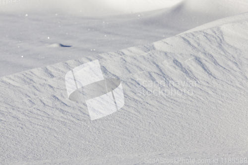 Image of wavy drifts with snow