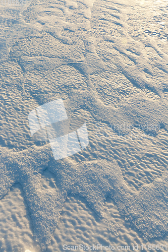 Image of drifts of white snow