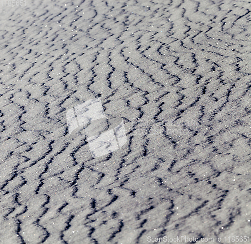 Image of wavy snowy surface