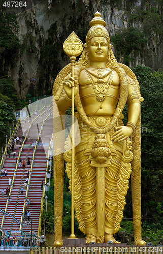 Image of Lord Murugan statue Batu Caves